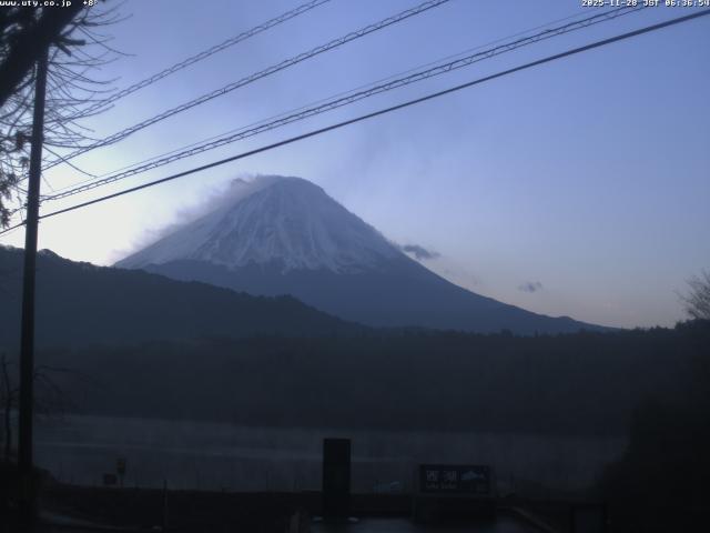 西湖からの富士山