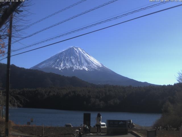 西湖からの富士山
