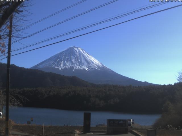 西湖からの富士山