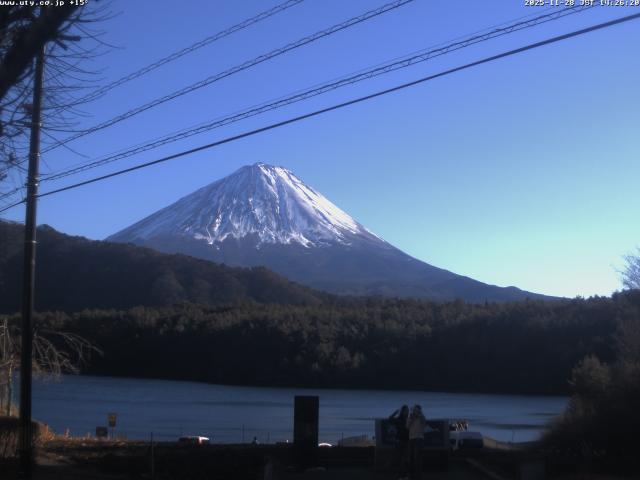 西湖からの富士山
