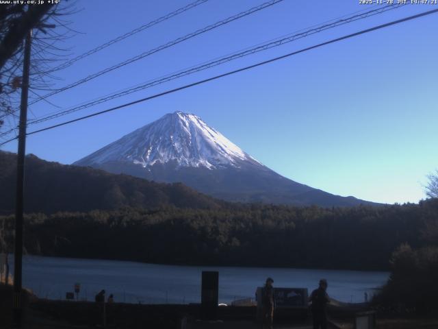 西湖からの富士山