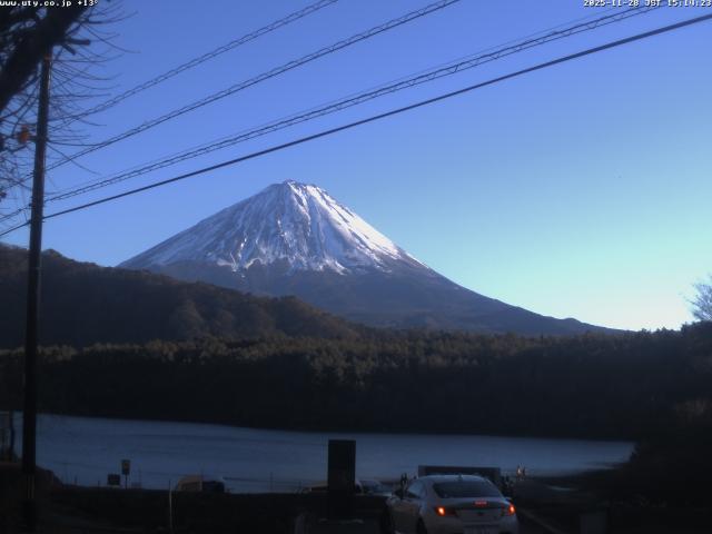 西湖からの富士山