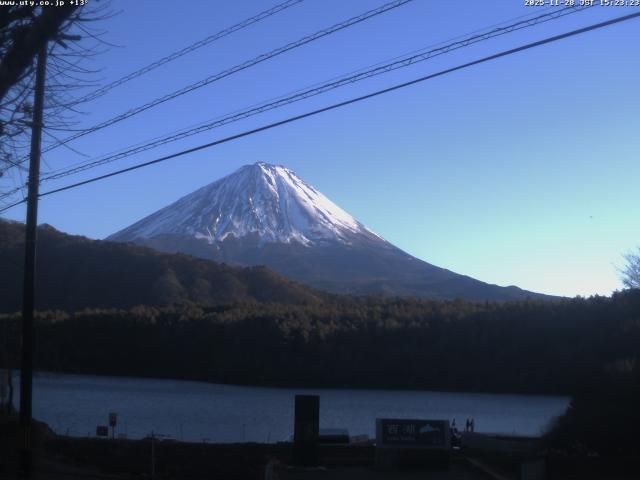西湖からの富士山