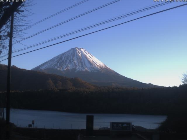 西湖からの富士山