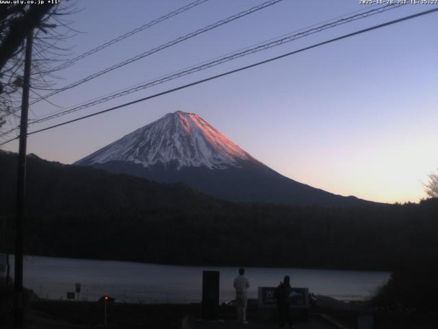 西湖からの富士山