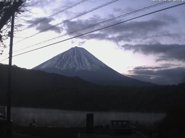 西湖からの富士山
