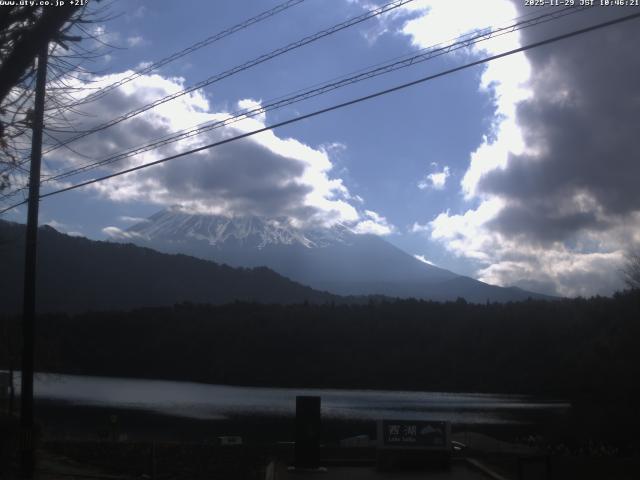 西湖からの富士山