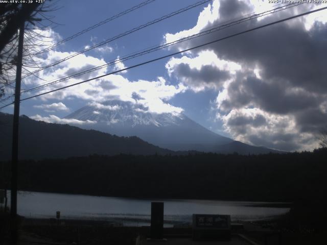 西湖からの富士山