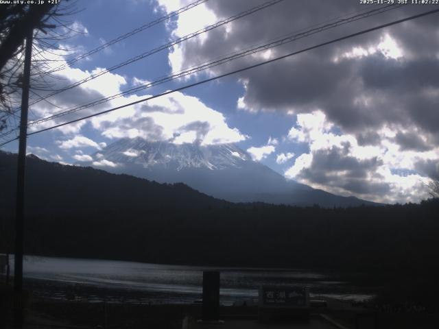 西湖からの富士山