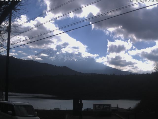 西湖からの富士山