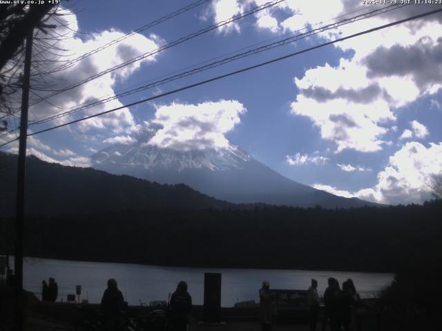 西湖からの富士山