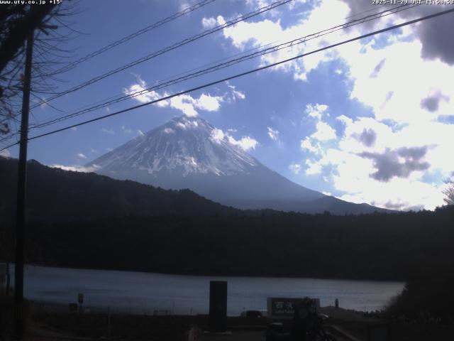 西湖からの富士山