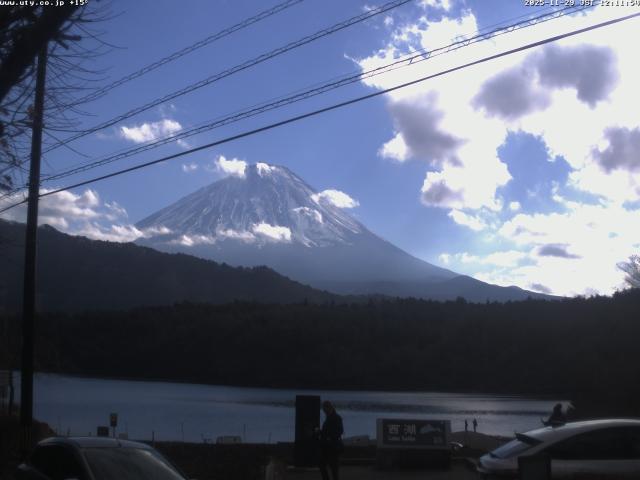 西湖からの富士山