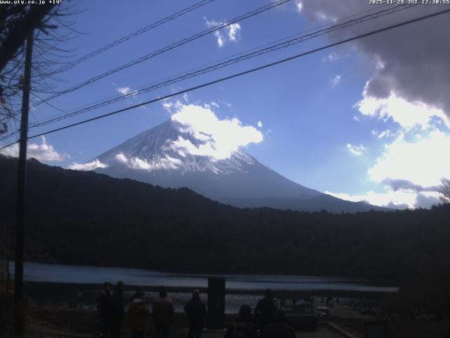 西湖からの富士山