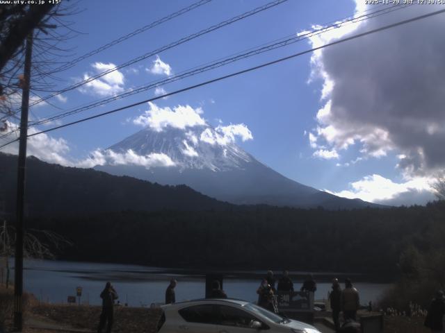 西湖からの富士山