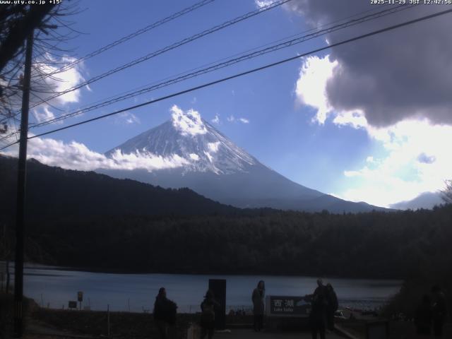 西湖からの富士山