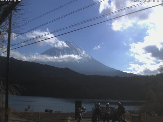 西湖からの富士山