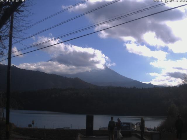 西湖からの富士山