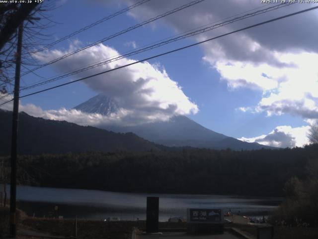 西湖からの富士山