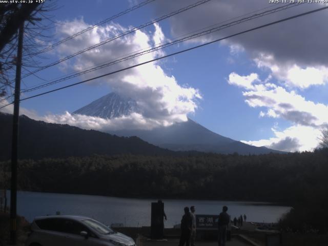 西湖からの富士山