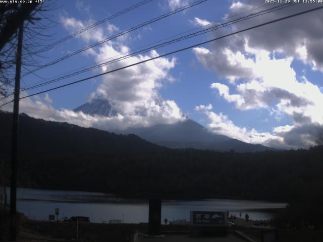 西湖からの富士山
