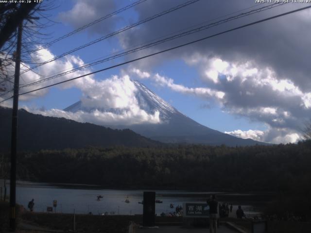 西湖からの富士山