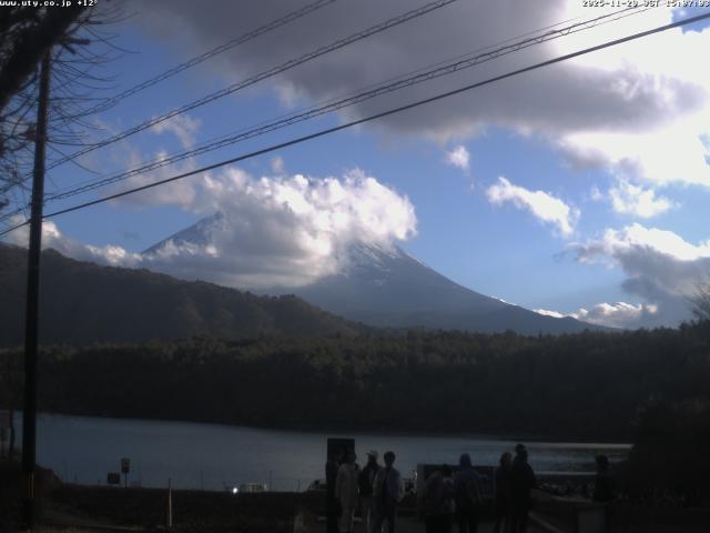 西湖からの富士山