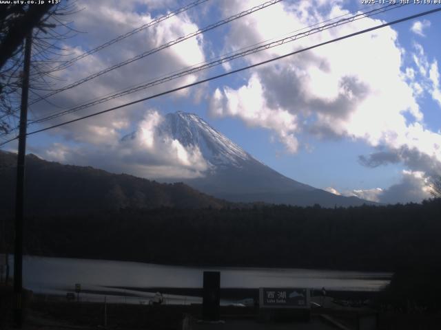 西湖からの富士山