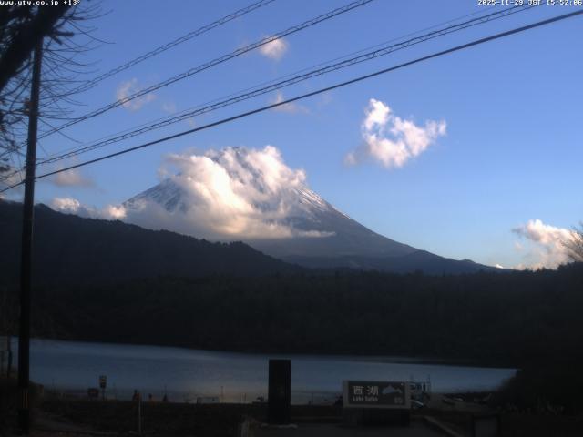 西湖からの富士山