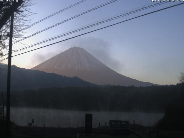 西湖からの富士山
