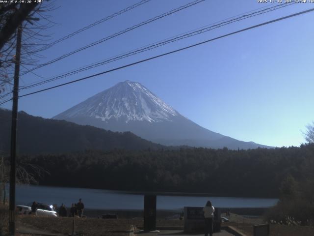 西湖からの富士山