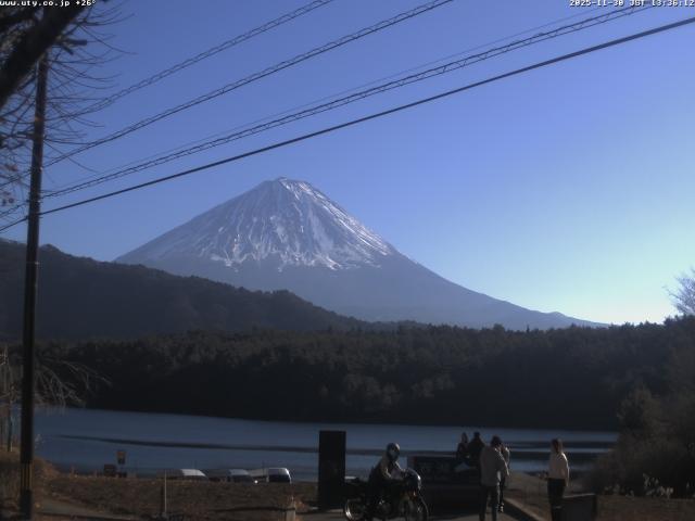 西湖からの富士山