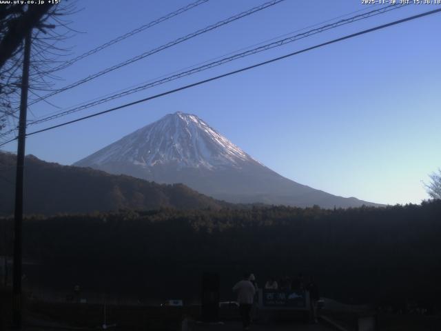 西湖からの富士山