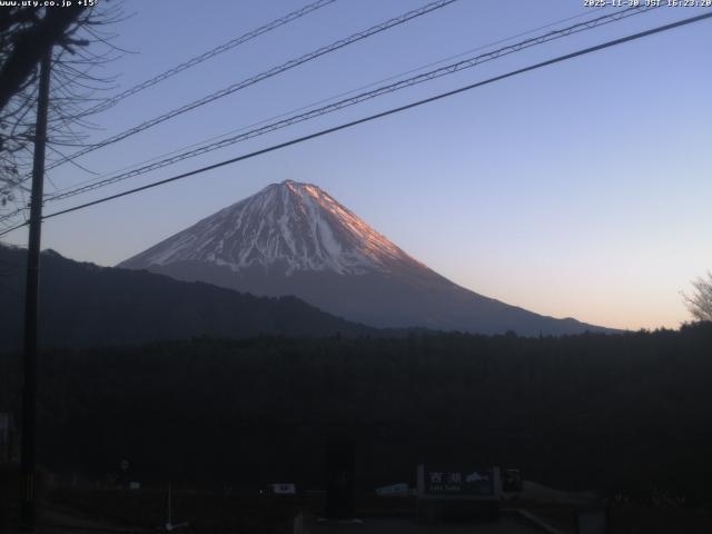 西湖からの富士山