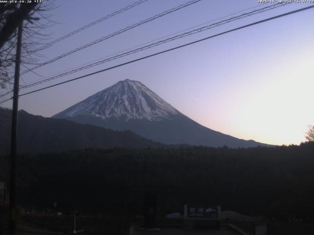 西湖からの富士山