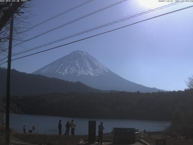 西湖からの富士山