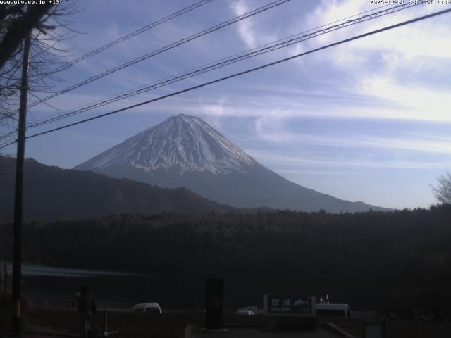 西湖からの富士山