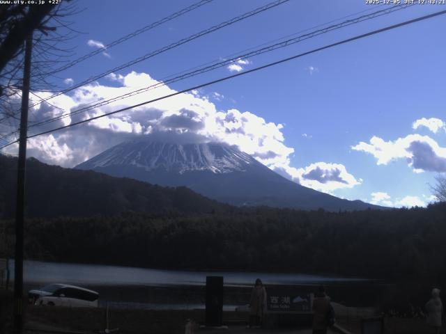 西湖からの富士山