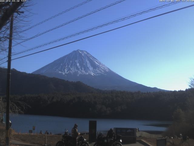 西湖からの富士山