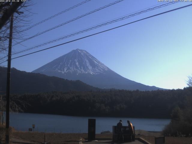 西湖からの富士山
