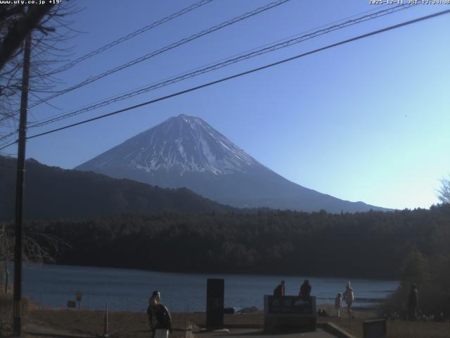 西湖からの富士山