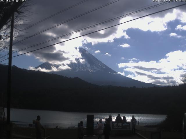 西湖からの富士山
