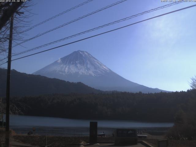 西湖からの富士山