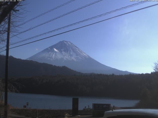 西湖からの富士山
