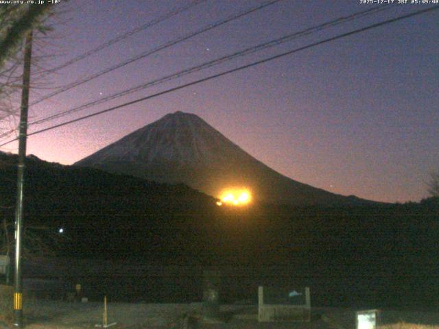 西湖からの富士山