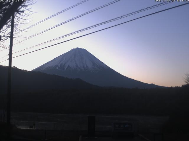 西湖からの富士山
