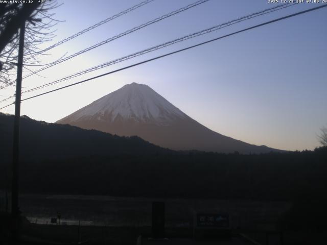 西湖からの富士山
