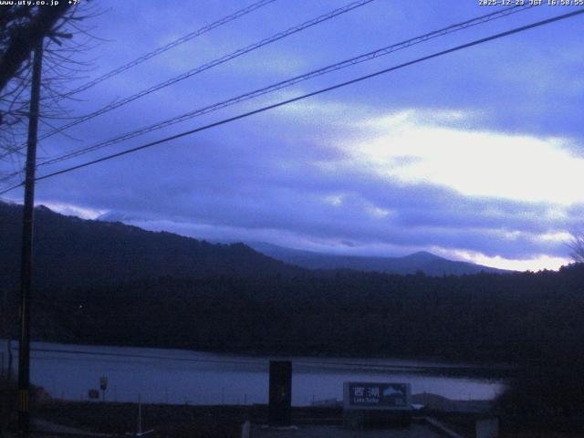 西湖からの富士山