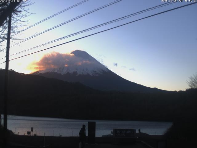 西湖からの富士山
