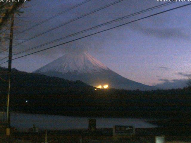 西湖からの富士山